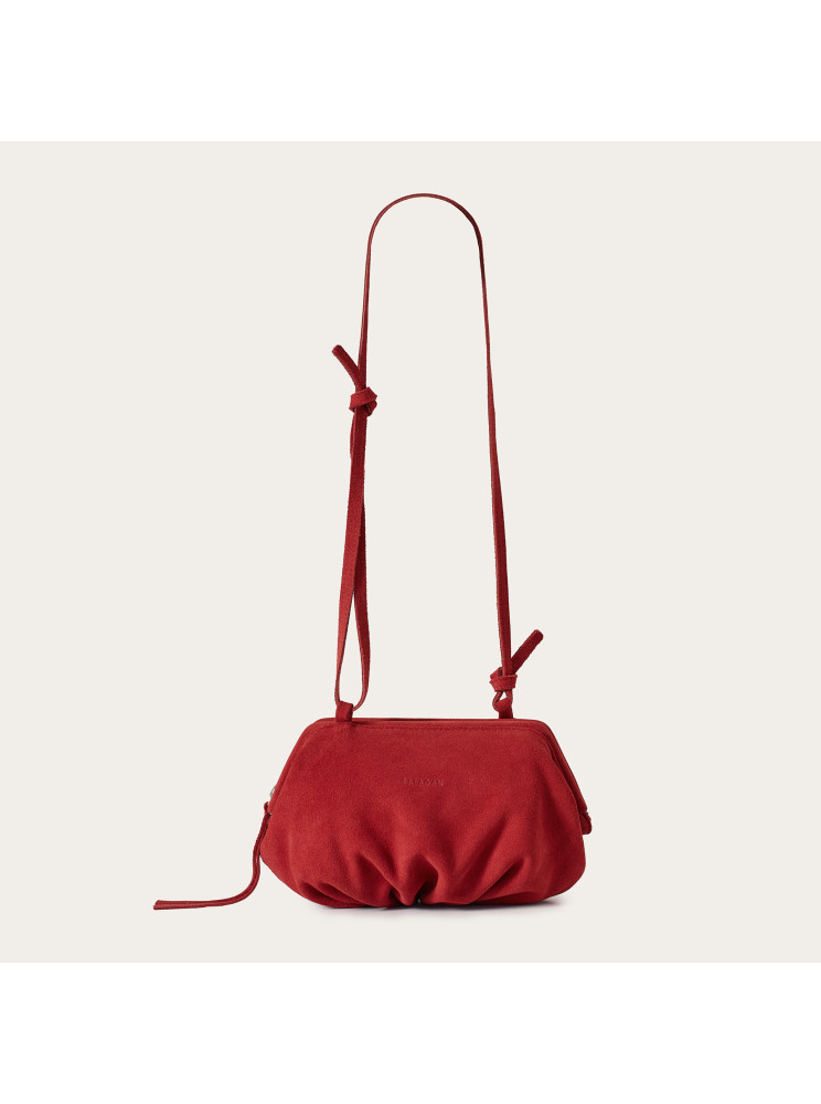 Plis Bag S, red velvet | Balagan Studio