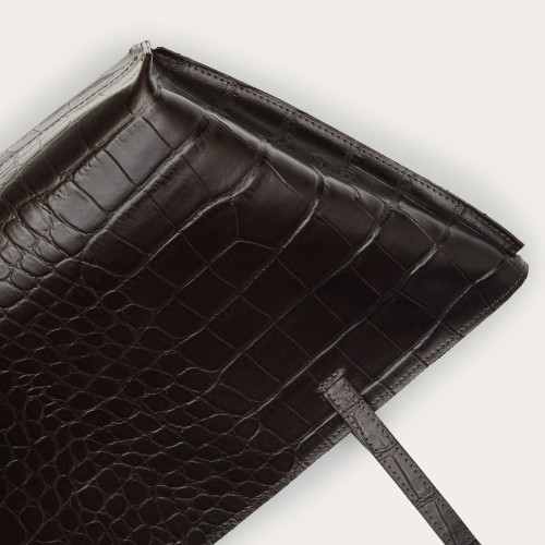 Ishti Bag L, brown croco | Balagan Studio