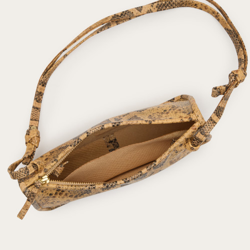 Suzanne Bag S, beige python pattern | Balagan Studio