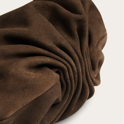 Plis Bag M, brown velvet | Balagan Studio