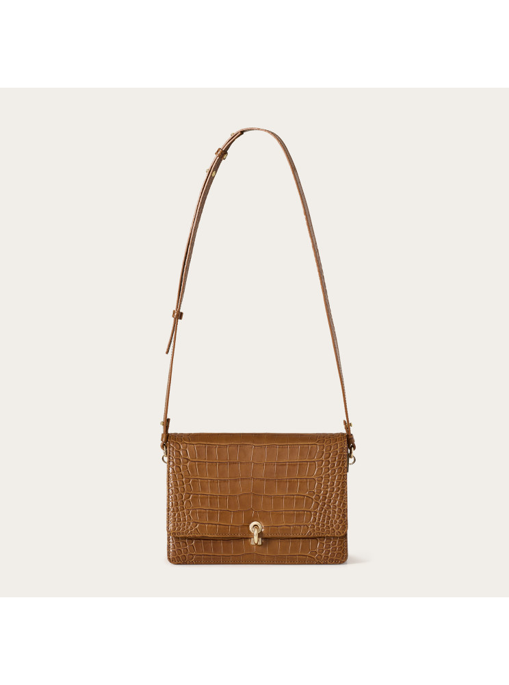 Jubilee Bag M, caramel croco | Balagan Studio