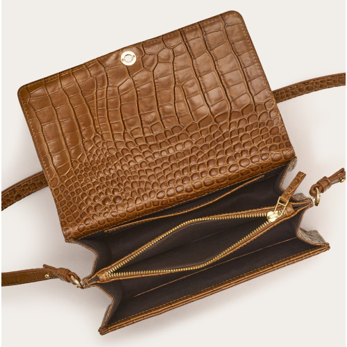 Jubilee Bag M, caramel croco | Balagan Studio