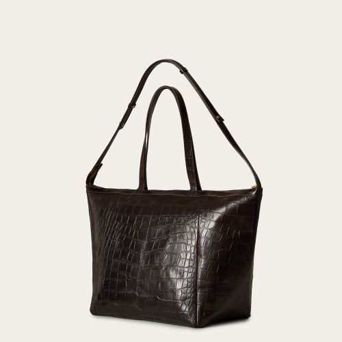 Ima Bag XL, brown croco | Balagan Studio