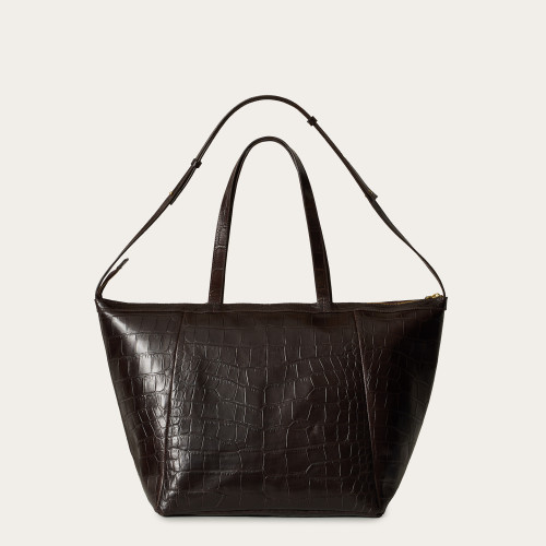 Ima Bag XL, brown croco | Balagan Studio