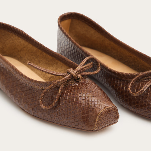Prima Ballerina, caramel croco | Balagan Studio