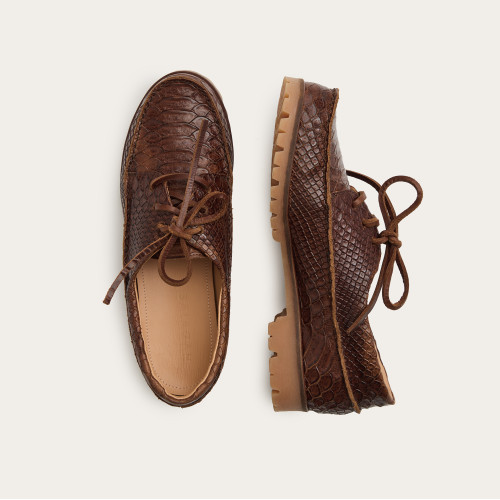 Tefer Flats, brown croco | Balagan Studio