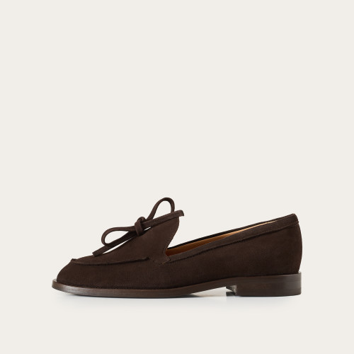 Raphael półbuty, czekoladowy brąz welur | Balagan Studio