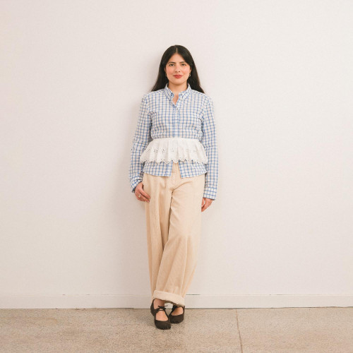 Batsheva baleriny, czekoladowy brąz welur | Balagan Studio