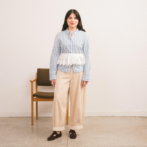 Parpar półbuty, czekoladowy brąz welur | Balagan Studio