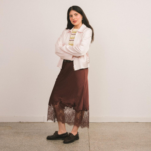 Yacht Flats, brown croco | Balagan Studio