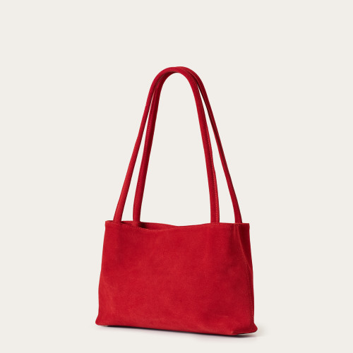 Eva Bag M, red velvet | Balagan Studio