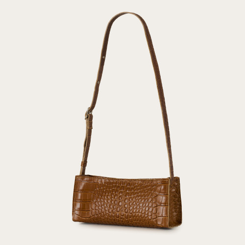 Minnie Bag S, caramel croco | Balagan Studio