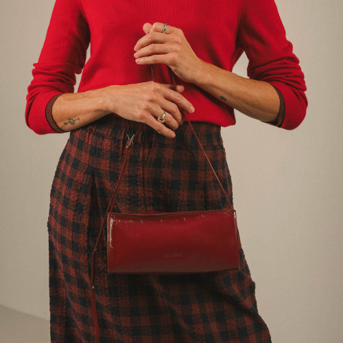 Minnie Bag S, glossy bordo | Balagan Studio