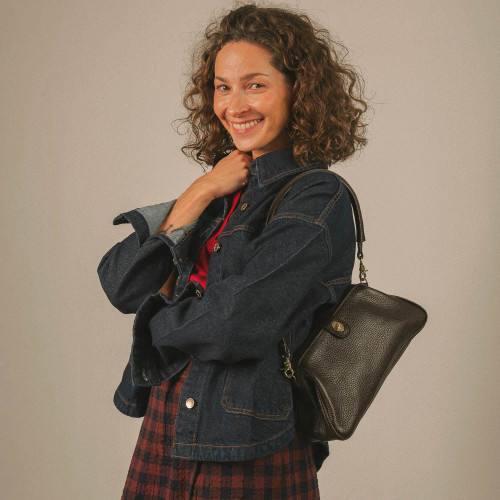 Rofe Vintage Bag M, deep brown | Balagan Studio