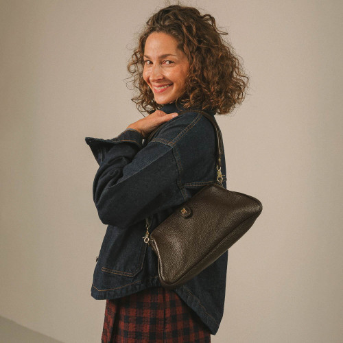 Rofe Vintage Bag M, deep brown | Balagan Studio