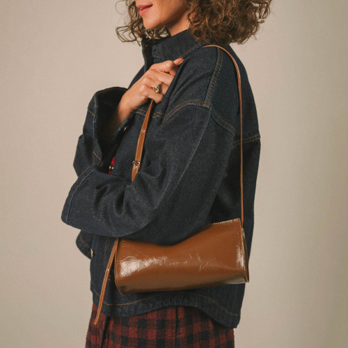 Minnie Bag S, glossy brown | Balagan Studio