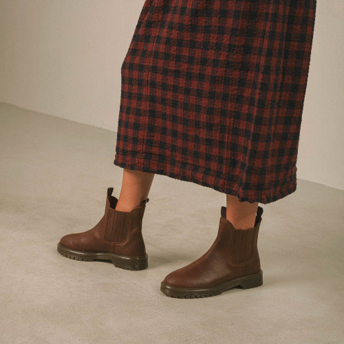 Tiul Boots, waxed brown I Balagan Studio