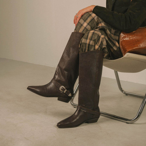 Vela High Boots, deep brown | Balagan Studio