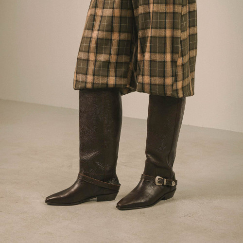 Vela High Boots, deep brown | Balagan Studio
