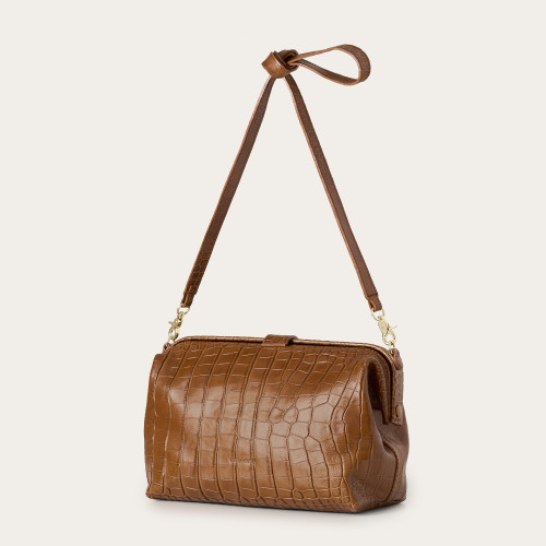 Rofe Bag L, caramel croco| Balagan Studio
