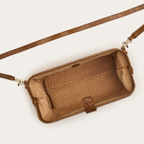 Rofe Bag L, caramel croco| Balagan Studio