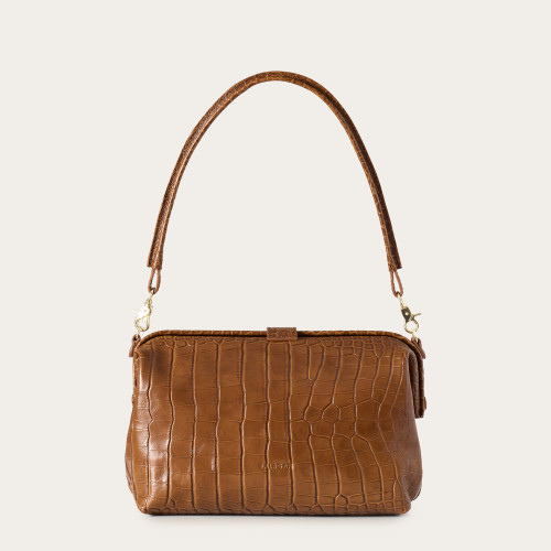 Rofe Bag L, caramel croco| Balagan Studio