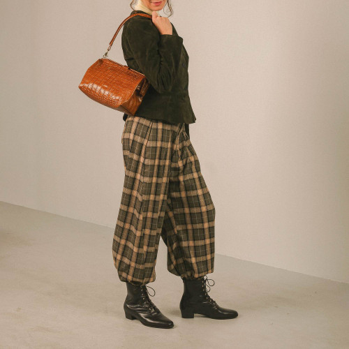 Rofe Bag L, caramel croco| Balagan Studio