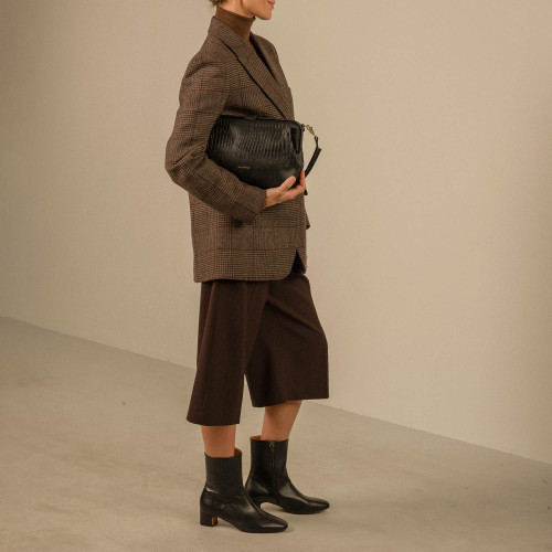 Rofe Bag L, black lizard | Balagan Studio