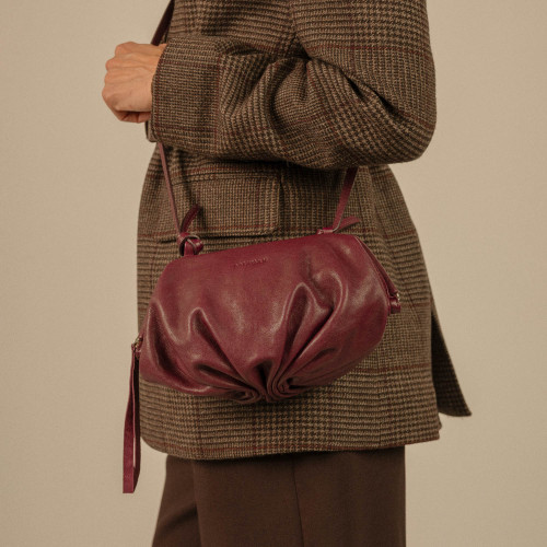 Plis Bag S, burgundy | Balagan Studio