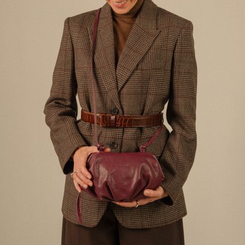 Plis Bag S, burgundy | Balagan Studio