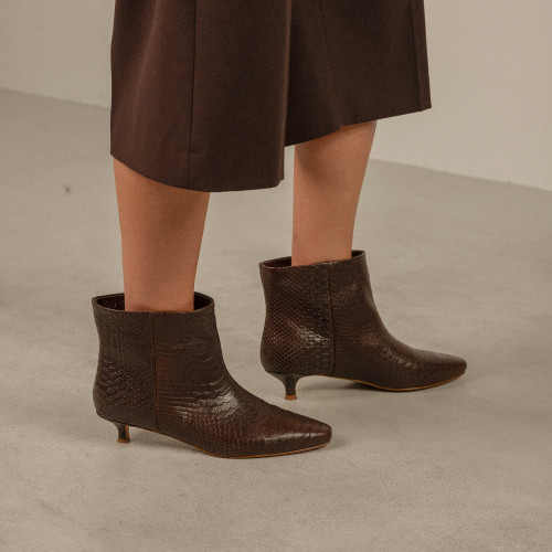 Vared Boots, brown croco | Balagan Studio