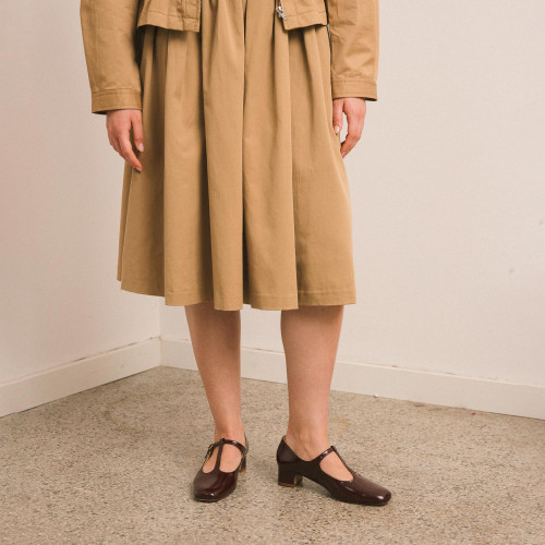 Marlene czółenka, bordowy połysk | Balagan Studio