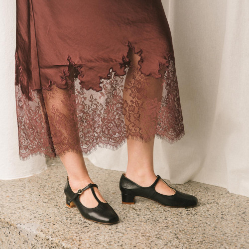 Marlene czółenka, czarny | Balagan Studio