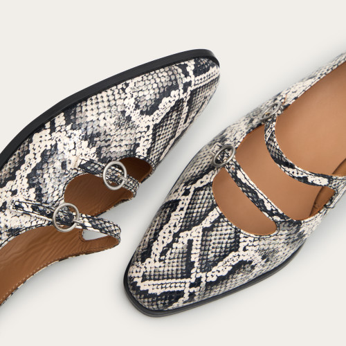 Blanche Ballerina,  off white python pattern | Balagan Studio