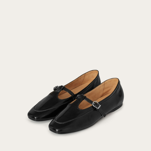 Carina Flats,  glossy black | Balagan Studio