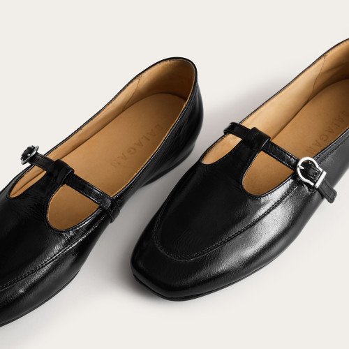 Carina Flats,  glossy black | Balagan Studio