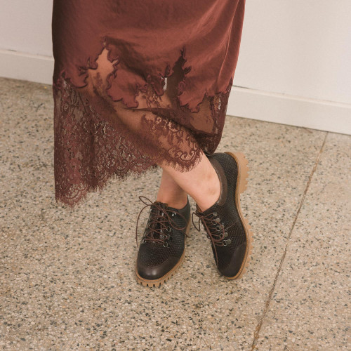 Dolomiti Flats, brown croco| Balagan Studio