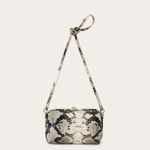 Rofe Bag M, off white python pattern | Balagan Studio
