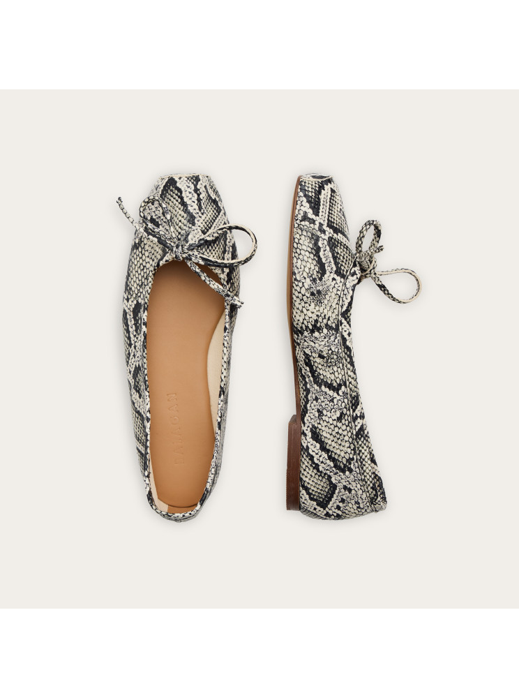 Prima Ballerina, off white python pattern| Balagan Studio