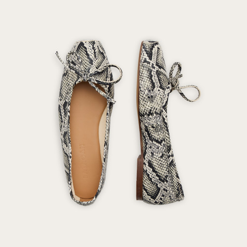 Prima Ballerina, off white python pattern| Balagan Studio