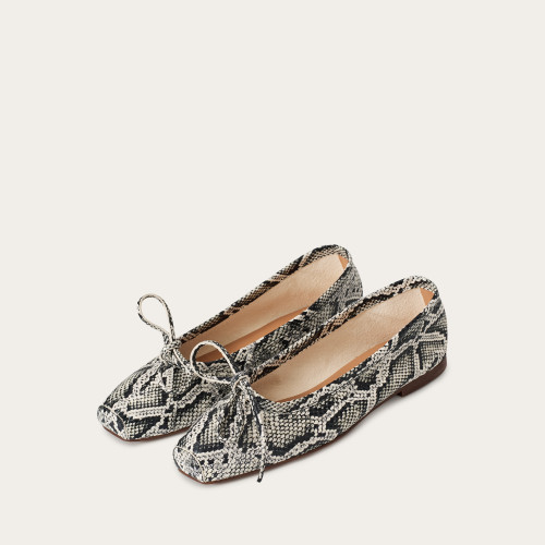 Prima Ballerina, off white python pattern| Balagan Studio