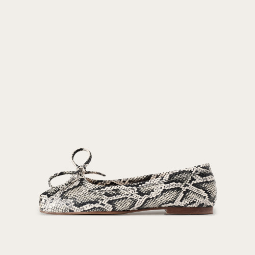 Prima Ballerina, off white python pattern| Balagan Studio