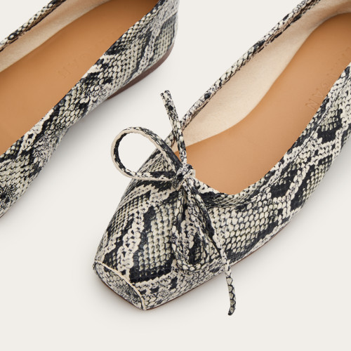 Prima Ballerina, off white python pattern| Balagan Studio