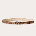 Belt №6, beige python pattern