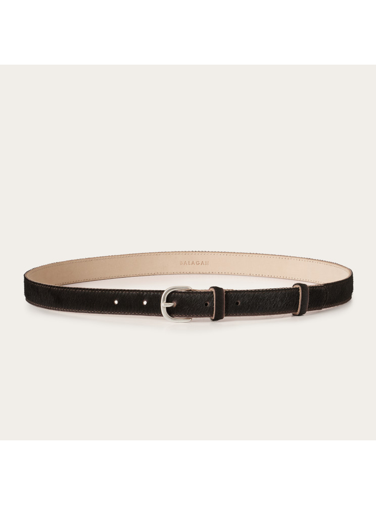 Belt №6, deep brown pony | Balagan Studio
