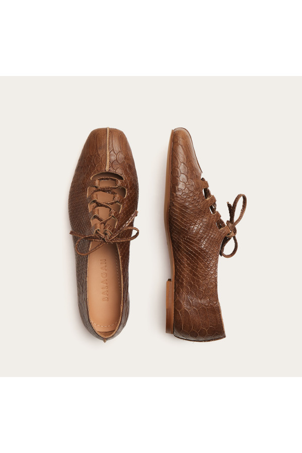 Roma baleriny, karmelowy wzór krokodyla | Balagan Studio