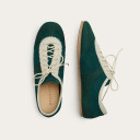 Milano Sneakers, dark green velvet