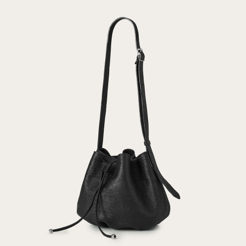 Celia Bag L, black lizard | Balagan Studio