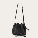 Celia Bag L, black lizard
