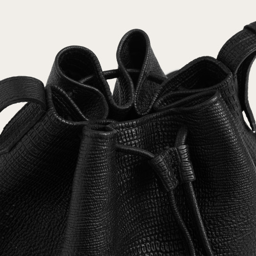 Celia Bag L, black lizard | Balagan Studio